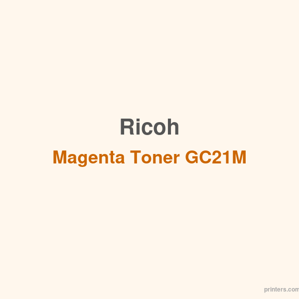 Ricoh Magenta Toner GC21M - 香港原裝行貨 Printers.com.hk