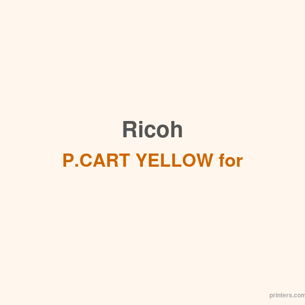 Ricoh P.CART YELLOW for SPC435DN - 香港原裝行貨 Printers.com.hk
