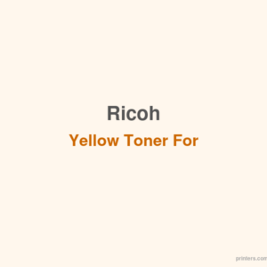 Ricoh Yellow Toner For SP252S - 香港原裝行貨 Printers.com.hk