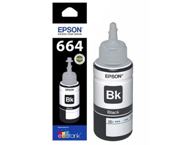 Epson 664 黑色原廠墨水瓶 - 香港原裝行貨 Printers.com.hk