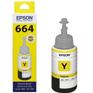 Epson 664 黃色原廠墨水瓶 - 香港原裝行貨 Printers.com.hk