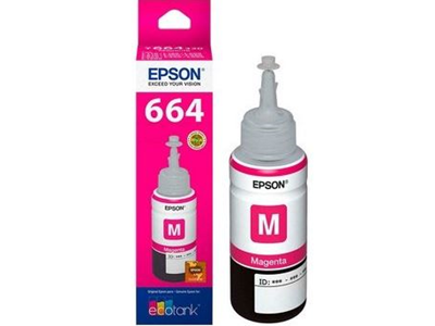 Epson 664 洋紅色原廠墨水瓶 - 香港原裝行貨 Printers.com.hk