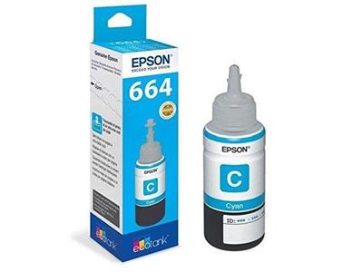 Epson 664 靛藍色原廠墨水瓶 - 香港原裝行貨 Printers.com.hk