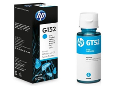 HP GT52 靛藍色原廠墨水瓶 - 香港原裝行貨 Printers.com.hk