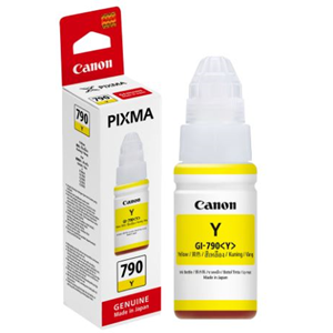Canon GI-790 Y 原廠黃色墨水瓶 - 香港原裝行貨 Printers.com.hk