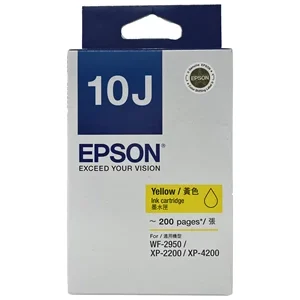 Epson 10J Yellow Ink Cartridge 黃色墨水匣 - 香港原裝行貨 Printers.com.hk