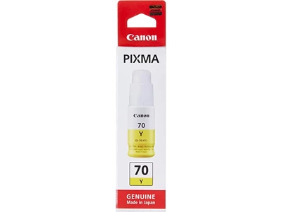 Canon GI-70 Y 原廠黃色墨水盒 - 香港原裝行貨 Printers.com.hk