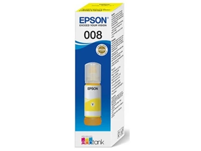 Epson 008 黃色原廠墨水瓶 - 香港原裝行貨 Printers.com.hk