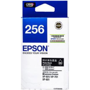 Epson 256 相片黑色原廠墨水盒 - 香港原裝行貨 Printers.com.hk