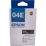 Epson 04E 黑色原廠墨水盒 - 香港原裝行貨 Printers.com.hk