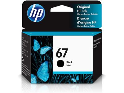 HP 67 黑色原廠墨盒 - 香港原裝行貨 Printers.com.hk