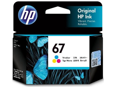 HP 67 彩色原廠墨盒 - 香港原裝行貨 Printers.com.hk