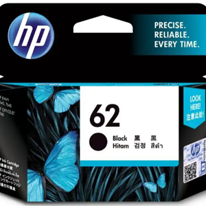 HP 62 黑色原廠墨盒 - 香港原裝行貨 Printers.com.hk