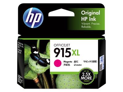 HP 915XL 洋紅色原廠墨盒 (高用量) - 香港原裝行貨 Printers.com.hk