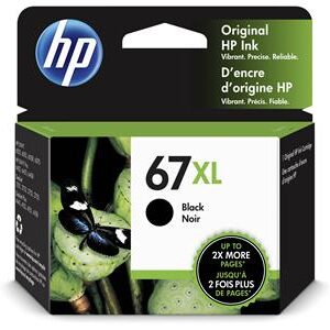 HP 67XL 黑色原廠墨盒 (高用量) - 香港原裝行貨 Printers.com.hk