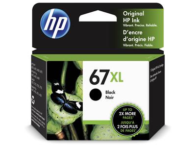 HP 67XL 黑色原廠墨盒 (高用量) - 香港原裝行貨 Printers.com.hk