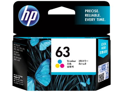 HP 63 彩色原廠墨盒 - 香港原裝行貨 Printers.com.hk