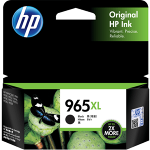 HP 965XL 黑色原廠墨盒 (高用量) - 香港原裝行貨 Printers.com.hk