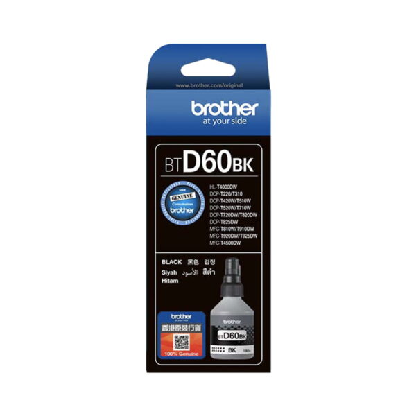 Brother BTD60 BK 黑色原廠墨水瓶 - Brother original