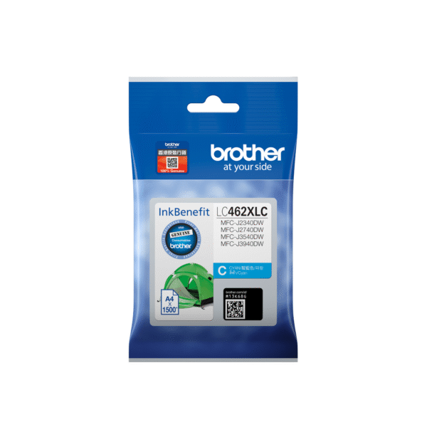 Brother LC462XL Cyan Ink Cartridge (High Capacity) - Brother original