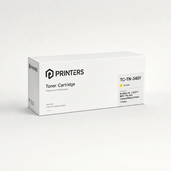 Brother TC-TN-345Y 高級版代用 黃色碳粉盒 for Brother HL / DCP / MFC TN-345 compatible printers