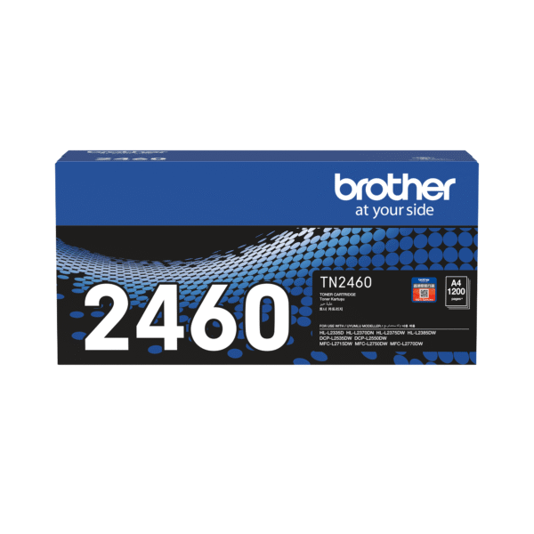Brother TN-2460 Black Toner (1400 Pages) - Brother original