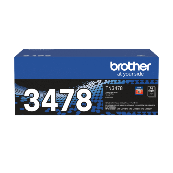 Brother TN-3478 Black Toner (12000 Pages) - Brother original